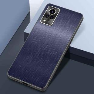 For vivo S9 Rain Silk Texture Shockproof Phone Case(Blue)