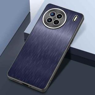 For vivo X90 Pro Rain Silk Texture Shockproof Phone Case(Blue)