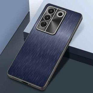 For vivo S16 Rain Silk Texture Shockproof Phone Case(Blue)