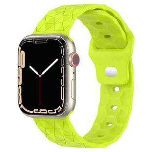 Football Texture Silicone Watch Band For Apple Watch 2 42mm(Limes Green)