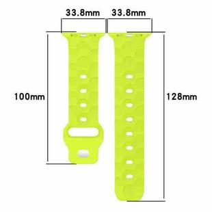 Football Texture Silicone Watch Band For Apple Watch SE 2023 40mm(Orange)