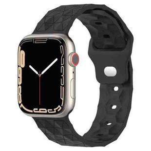 Football Texture Silicone Watch Band For Apple Watch Ultra 2 49mm(Dark Grey)