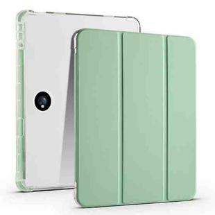 For OPPO Pad 2 11.6 2023 3-fold Clear TPU Smart Leather Tablet Case with Pen Slot(Green)