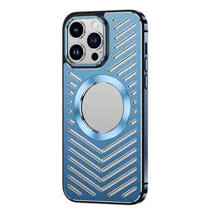 For iPhone 12 Pro MagSafe Magnetic Metal Cooling Phone Case(Sierra Blue)