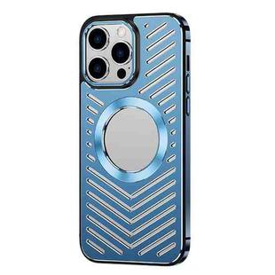 For iPhone 13 Pro Max MagSafe Magnetic Metal Cooling Phone Case(Sierra Blue)