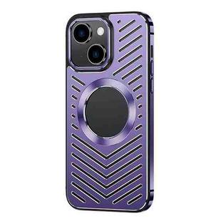 For iPhone 13 MagSafe Magnetic Metal Cooling Phone Case(Purple)