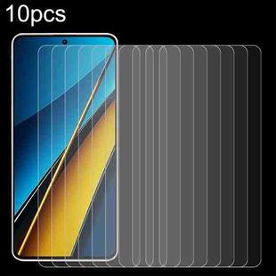 For Xiaomi Poco X6 Neo 10pcs 0.26mm 9H 2.5D Tempered Glass Film