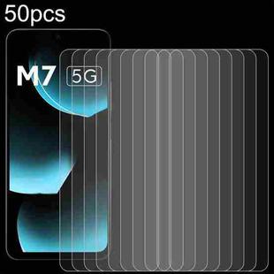For Xiaomi Poco M7 5G 50pcs 0.26mm 9H 2.5D Tempered Glass Film