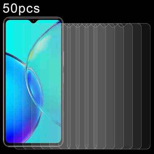 For vivo Y35+ / Y36 India 50pcs 0.26mm 9H 2.5D Tempered Glass Film