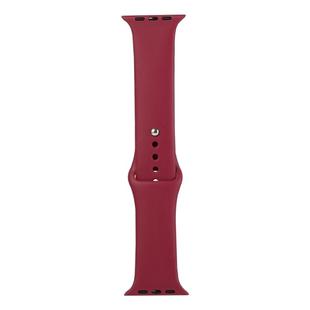 For Apple Watch Series 8&7 41mm / SE 2&6&SE&5&4 40mm / 3&2&1 38mm Silicone Watch Band, Long Section (Men)(Cherries)