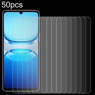 For vivo iQOO Z10 Lite 50pcs 0.26mm 9H 2.5D Tempered Glass Film