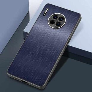 For Huawei Mate 30 Rain Silk Texture Shockproof Phone Case(Blue)
