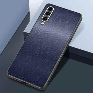 For Huawei P30 Rain Silk Texture Shockproof Phone Case(Blue)