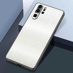 For Huawei P30 Pro Rain Silk Texture Shockproof Phone Case(White)