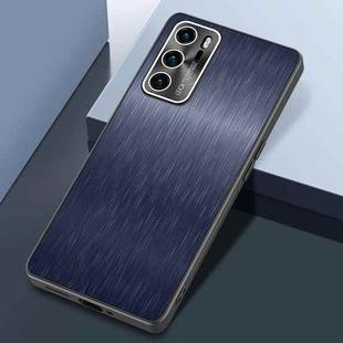 For Huawei P40 Rain Silk Texture Shockproof Phone Case(Blue)