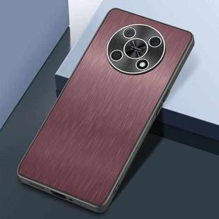 For Huawei Enjoy 50 Pro Rain Silk Texture Shockproof Phone Case(Coffee)
