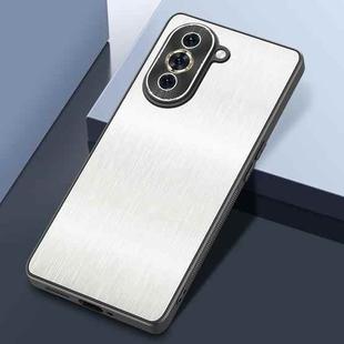 For Huawei Nova 10 Pro Rain Silk Texture Shockproof Phone Case(White)