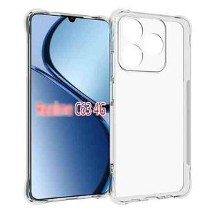For Realme C63 4G Shockproof Non-slip Thickening TPU Phone Case(Transparent)