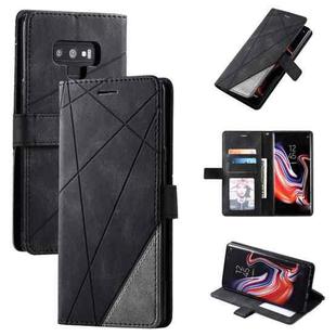 For Samsung Galaxy Note9 Skin Feel Splicing Horizontal Flip Leather Case with Holder & Card Slots & Wallet & Photo Frame(Black)