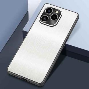 For Honor 60 SE Rain Silk Texture Shockproof Phone Case(White)