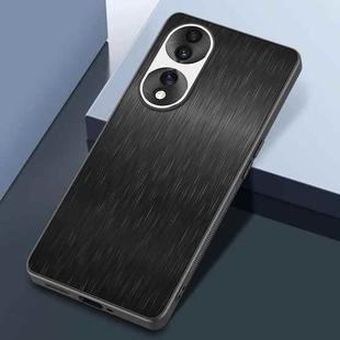 For Honor 70 Rain Silk Texture Shockproof Phone Case(Black)