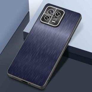 For Xiaomi 13 Rain Silk Texture Shockproof Phone Case(Blue)