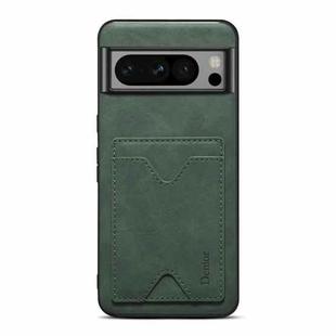 For Google Pixel 8 Denior PU Back Cover Card Slot Holder Phone Case(Green)
