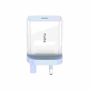TOTU ZC32 PD 20W Type-C Port Charger, Specification:UK Plug(White)