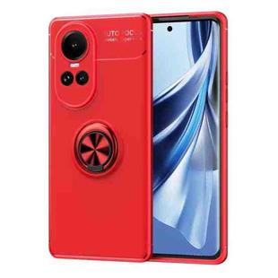 For OPPO Reno10 / 10 Pro Global Metal Ring Holder TPU Phone Case(Red)