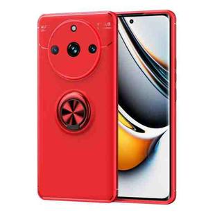 For Realme 11 Pro+ Metal Ring Holder TPU Phone Case(Red)