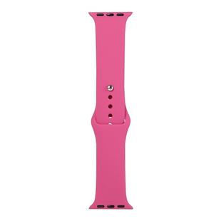 For Apple Watch Ultra 49mm / Series 8&7 45mm / SE 2&6&SE&5&4 44mm / 3&2&1 42mm Silicone Watch Band, Short Section (Female)(Dragon Fruit)