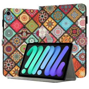 For iPad mini 6 Painted Leather Smart Tablet Case(Ethnic Style)