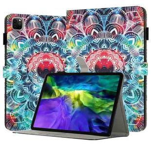 For iPad Pro 11 2022 / 2021 / 2020 Painted Leather Smart Tablet Case(Mandalas)