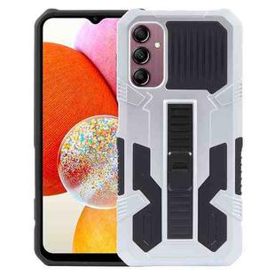 For Samsung Galaxy A14 All Inclusive Double-color TPU + PC Phone Case(Silver White)