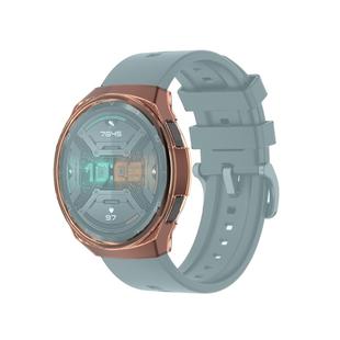 For Huawei Watch GT 2e Transparent TPU Silicone Watch Case(Transparent Orange)
