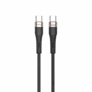 TOTU CB-2 Series USB-C / Type-C to USB-C / Type-C Aluminum Alloy Skin Feel Data Cable, Length:1m(Black)
