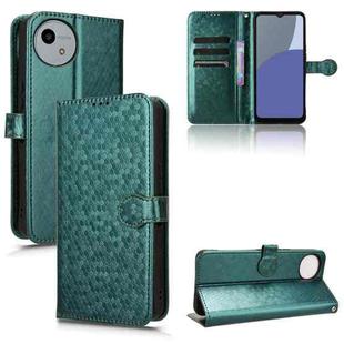 For Sharp Aquos Wish 4 Honeycomb Dot Texture Leather Phone Case(Green)