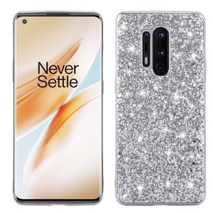For OnePlus 8 Pro Glitter Powder Shockproof TPU Protective Case(Silver)