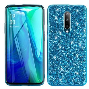 For OnePlus 8 Glitter Powder Shockproof TPU Protective Case(Blue)