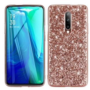 For OnePlus 8 Glitter Powder Shockproof TPU Protective Case(Rose Gold)