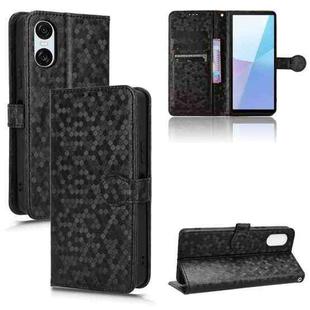 For Sony Xperia 10 VI Honeycomb Dot Texture Leather Phone Case(Black)