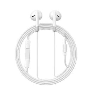 JOYROOM JR-EW01 3.5mm Half In-Ear Wired Earphone, Length: 1.2m(White)