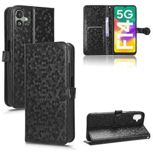 For Samsung Galaxy F14 Honeycomb Dot Texture Leather Phone Case(Black)