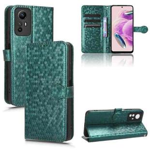 For Xiaomi Redmi Note 12S 4G Honeycomb Dot Texture Leather Phone Case(Green)