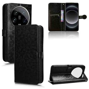 For Xiaomi 14 Ultra Honeycomb Dot Texture Leather Phone Case(Black)