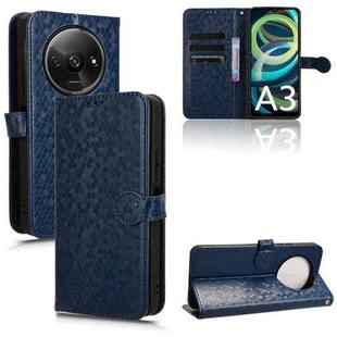 For Xiaomi Redmi A3 Honeycomb Dot Texture Leather Phone Case(Blue)