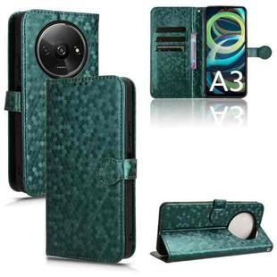For Xiaomi Redmi A3 Honeycomb Dot Texture Leather Phone Case(Green)