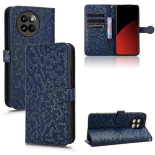 For Xiaomi Civi 4 Pro Honeycomb Dot Texture Leather Phone Case(Blue)