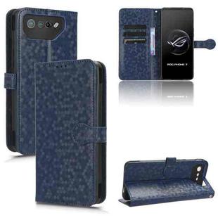 For Asus ROG Phone 7 Honeycomb Dot Texture Leather Phone Case(Blue)