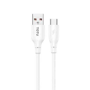 TOTU CB-3 Series USB to USB-C / Type-C Fast Charge Data Cable, Length:1m(White)